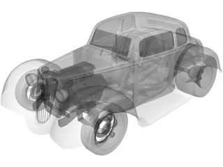 Ford Hot Rod (1930) 3D Model preview