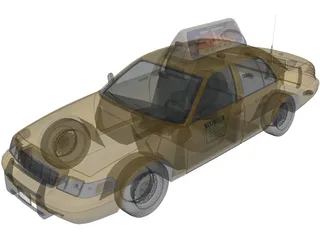 Ford Crown Victoria New York Taxi 3D Model preview