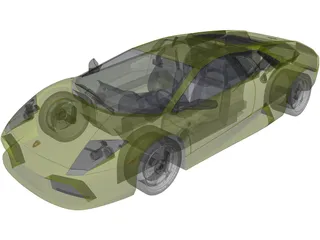 Lamborghini Murcielago 3D Model preview