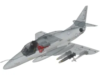 A-4 Skyhawk 3D Model preview