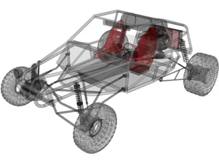 Dune Buggy 3D Model preview