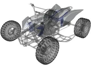 Yamaha YFZ-450 3D Model preview