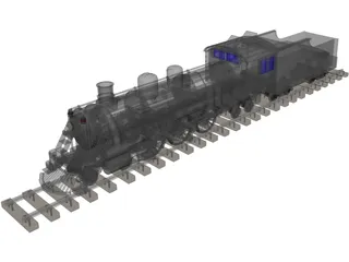 Steamlocomotive 3D Model preview