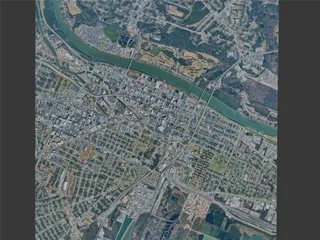Augusta City, GA, USA (2024) 3D Model preview