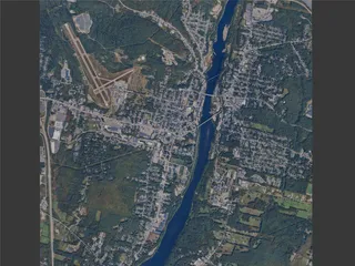 Augusta City, ME, USA (2024) 3D Model preview