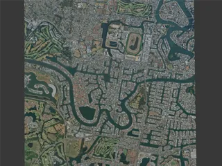 Gold Coast City, Australia (2023) 3D Model preview