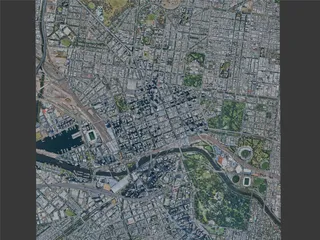 Melbourne City, Australia (2023) 3D Model preview