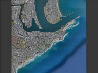 Newcastle City, Australia (2024) 3D Model preview