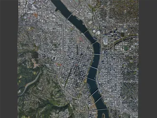 Portland City, OR, USA (2023) 3D Model preview