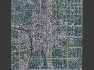 Wichita City, KS, USA (2024) 3D Model preview