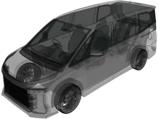 Toyota Voxy S-Z (2022) 3D Model preview