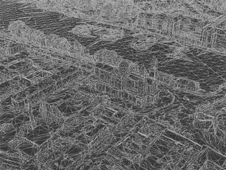 Athlone City, Ireland (2023) 3D Model preview
