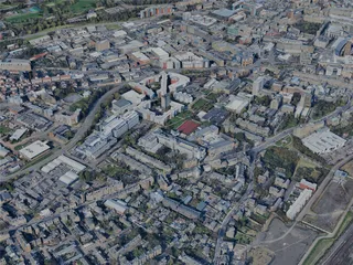 Dundee City, UK (2025) 3D Model preview