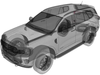 Ford Everest Sport (2023) 3D Model preview