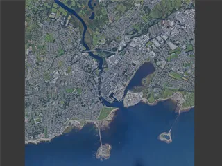 Galway City, Ireland (2024) 3D Model preview