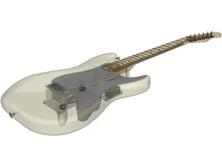 Fender YJM Nylon Stratocaster (1996) 3D Model preview