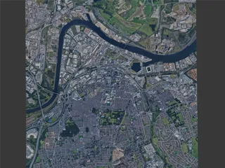 Middlesbrough City, UK (2024) 3D Model preview