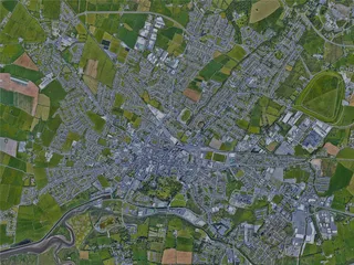 Tralee City, Ireland (2023) 3D Model preview