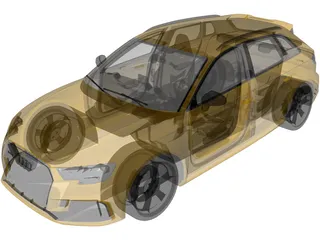 Audi RS3 Sportback (2018) 3D Model preview