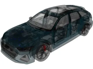 Audi RS6 Avant (2020) 3D Model preview