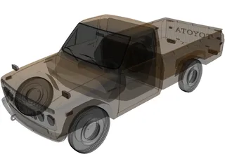 Toyota Hilux (1968) 3D Model preview