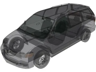 Honda Odyssey (2001) 3D Model preview