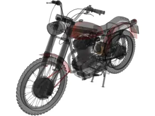 Ducati 350 Scrambler (1971) 3D Model preview