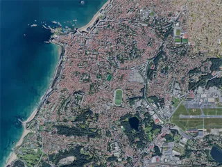 Biarritz City, France (2024) 3D Model preview