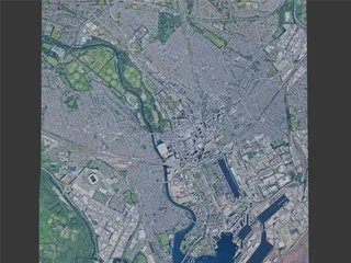 Cardiff City, UK (2025) 3D Model preview