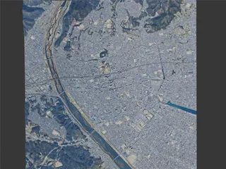 Fukuyama City, Japan (2025) 3D Model preview