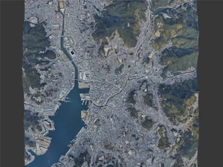 Nagasaki City, Japan (2025) 3D Model preview