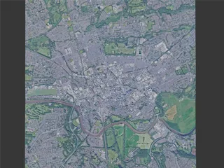 Preston City, UK (2024) 3D Model preview