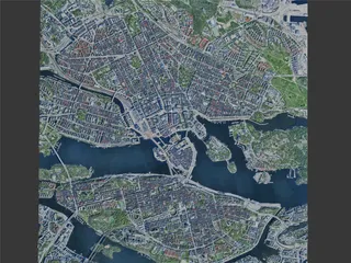 Stockholm City, Sweden (2024) 3D Model preview