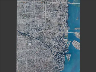 Miami City, FL, USA (2025) 3D Model preview