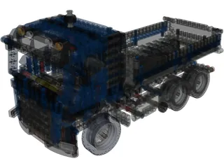 Lego Technic Truck 3D Model preview