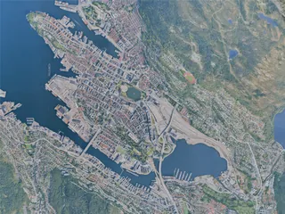 Bergen City, Norway (2025) 3D Model preview
