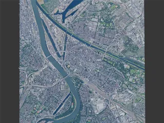 Mannheim City, Germany (2025) 3D Model preview