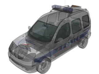 Renault Kangoo Police 3D Model preview