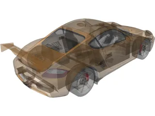 Porsche Cayman S 3D Model preview