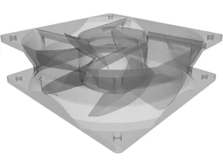 Cooling Fan 3D Model preview
