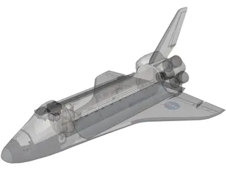 Space Shuttle Atlantis 3D Model preview