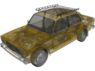 Vaz 2105 3D Model preview