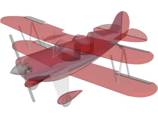 SPAD S.XIII Biplane 3D Model preview