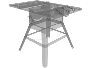 Table Saw Craftsman 3D Model preview