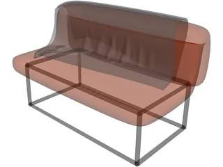 Sofa Bed 3D Model preview