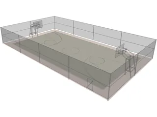 Basketball Area 3D Model preview