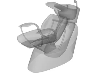 Lavatesta Hair Chair 3D Model preview