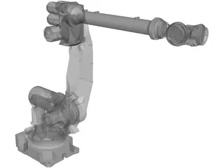Fanuc R-2000iB125L Robot Arm 3D Model preview