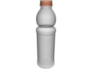 Bottle Plastic 3D Model preview