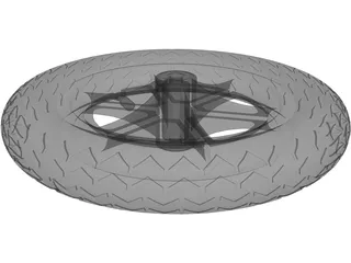 Wheel 12 Inch 3D Model preview